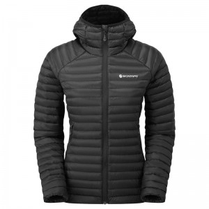 Black Montane Anti-Freeze Lite Hooded Women's Down Jackets | XRR4715SS