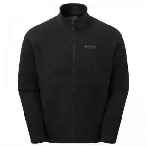 Black Montane Chonos Men's Fleece Jackets | YFV746VW