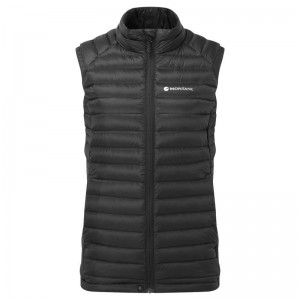 Black Montane Featherlite Down Women's Vest | XNG2998SP