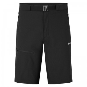 Black Montane Tenacity Men's Shorts | AIF8325NA