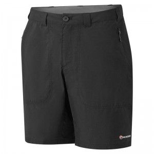 Black Montane Terra Men's Shorts | FEJ6479EI