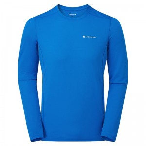 Blue Montane Dart Lite Long Sleeve Men's T Shirts | IQS9246FP