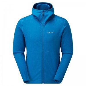 Blue Montane Protium Hooded Men's Fleece Jackets | VRE812QC