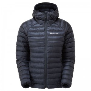 Dark Blue Montane Anti-Freeze Hooded Women's Down Jackets | YPP937IK