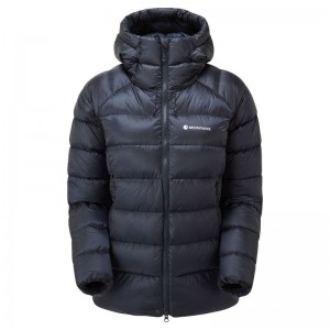 Dark Blue Montane Anti-Freeze XT Hooded Women's Down Jackets | LUW92100SS