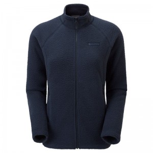 Dark Blue Montane Chonos Women's Fleece Jackets | AGO5465HU