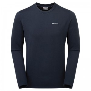 Dark Blue Montane Protium Men's Sweaters | MAZ7561TF