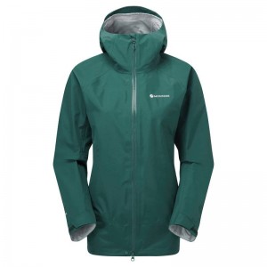 Dark Green Montane Phase Women's Waterproof Jackets | DOF1310EN