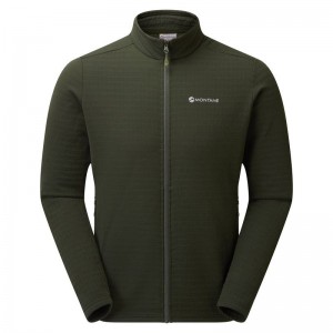 Dark Green Montane Protium XT Men's Fleece Jackets | NMB889CF