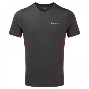 Dark Grey Montane Dart Men's T Shirts | VTW7755CD