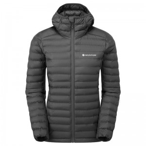 Dark Grey Montane Icarus Lite Hooded Women's Jackets | DOG693QV