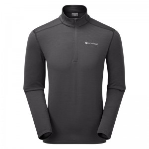 Dark Grey Montane Protium Lite Pull On Men's Fleece | CPS5683TT