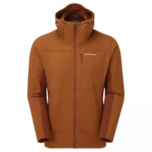 Dark Orange Montane Krypton Men's Softshell Jackets | GEH4840CL