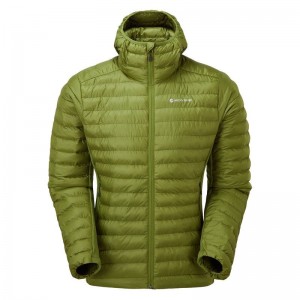 Green Montane Icarus Lite Hooded Men's Jackets | PDZ5960YX