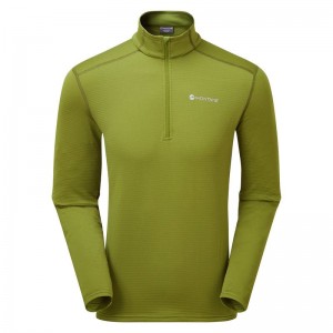 Green Montane Protium Lite Pull On Men's Fleece | MRS7164HG