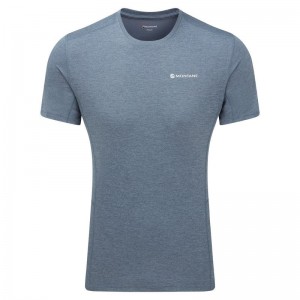 Grey Blue Montane Dart Men's T Shirts | LGG4940CX