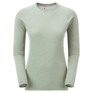 Grey Green Montane Dart Long Sleeve Women's T Shirts | ZUU8723LG