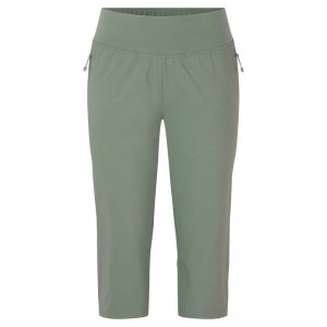 Grey Green Montane Tucana Lite Stretch Capri 3/4 Women's Leggings | OLZ8122NT