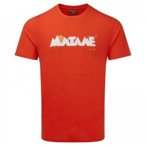 Orange Montane Lightweight Heritage Men's T Shirts | VEW598YI