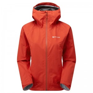 Orange Red Montane Spirit Women's Waterproof Jackets | MRZ5614YM