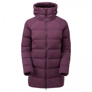 Purple Montane Tundra Hooded Women's Down Jackets | RDG2564EM