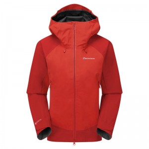 Red Montane Phase XPD Women's Waterproof Jackets | IDX2718ZW