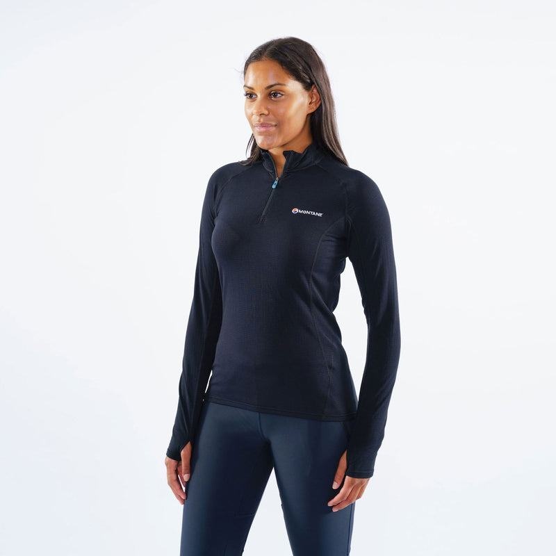 Black Montane Allez Micro Pull-On Women's Fleece Jackets | HZM2673RT