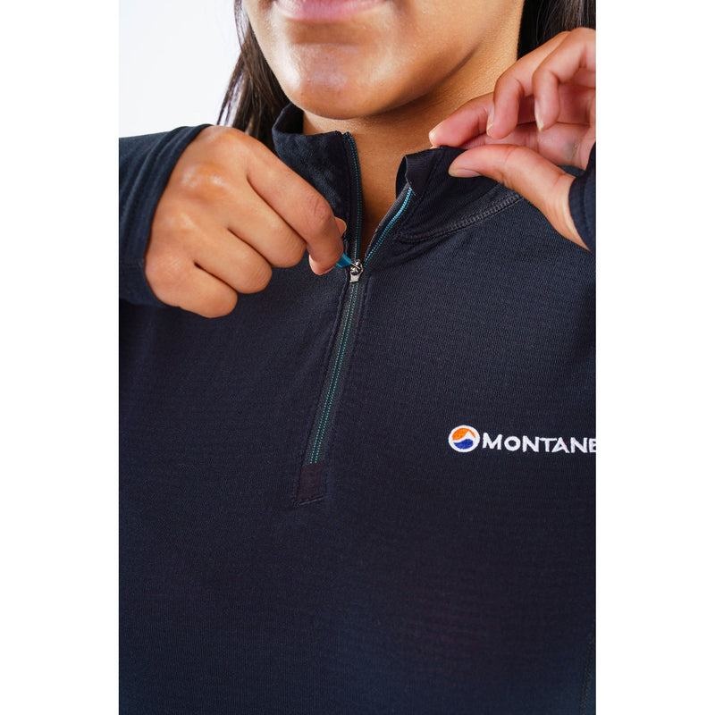 Black Montane Allez Micro Pull-On Women's Fleece Jackets | HZM2673RT