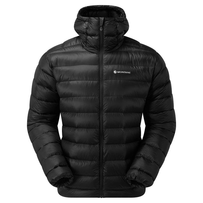 Black Montane Alpine 850 Lite Hooded Men\'s Down Jackets | YUP1439FU