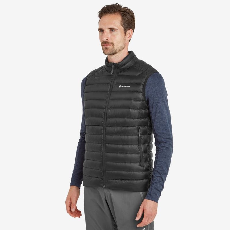 Black Montane Anti-Freeze Down Men's Vest | MJU4479FF