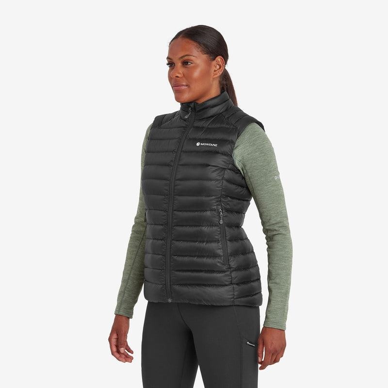 Black Montane Anti-Freeze Down Women's Vest | YUD6167FA