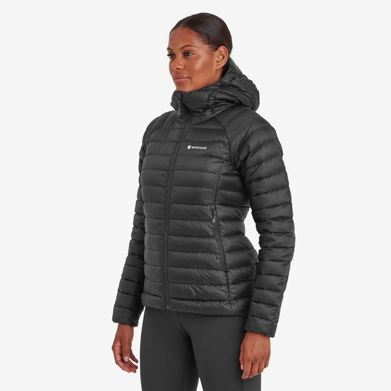 Black Montane Anti-Freeze Hooded Women's Down Jackets | NAI2258YQ