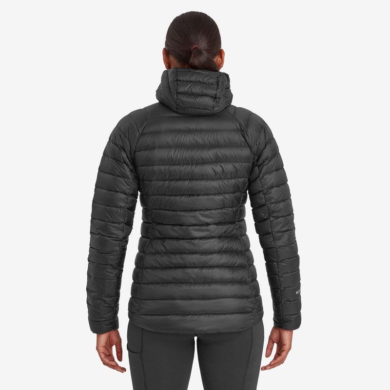 Black Montane Anti-Freeze Hooded Women's Down Jackets | NAI2258YQ