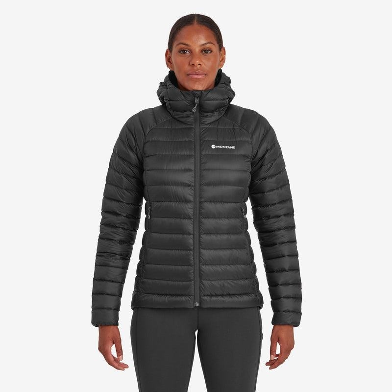 Black Montane Anti-Freeze Hooded Women\'s Down Jackets | NAI2258YQ