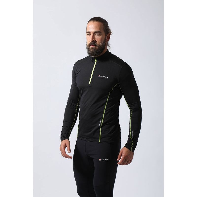 Black Montane Dragon Pull-On Men's Fleece Jackets | ZDI4348CV