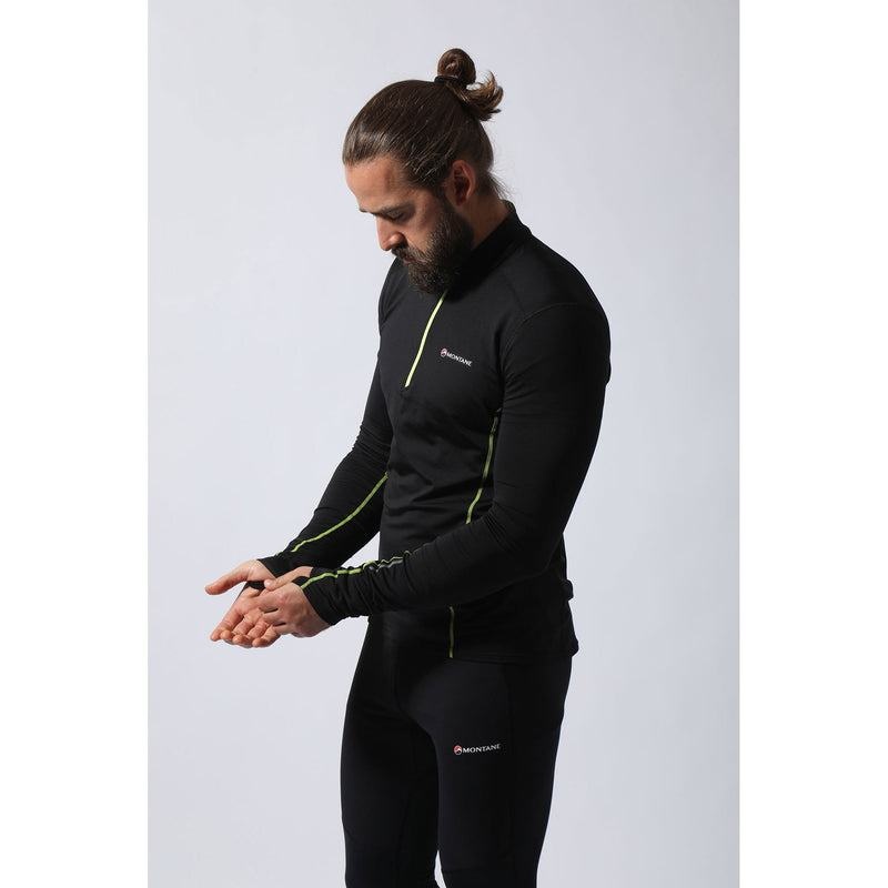 Black Montane Dragon Pull-On Men's Fleece Jackets | ZDI4348CV