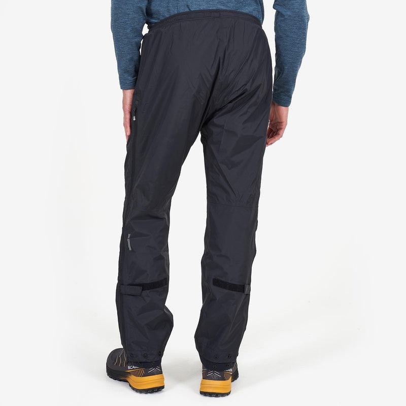 Black Montane Dynamo Waterproof Pull-Over Men's Trousers | BMR3621VE