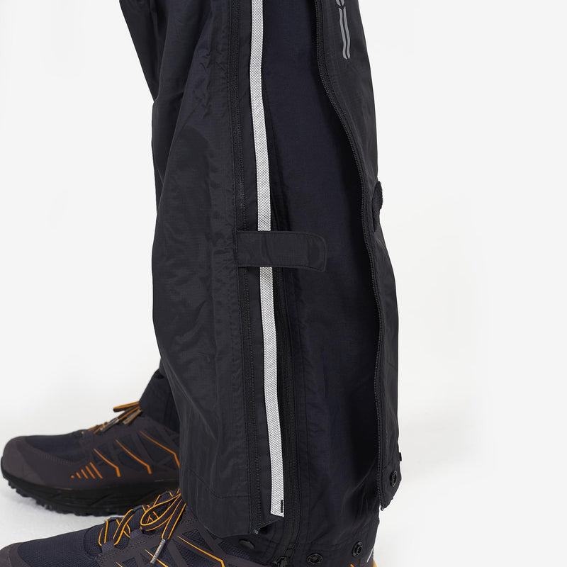 Black Montane Dynamo Waterproof Pull-Over Men's Trousers | BMR3621VE