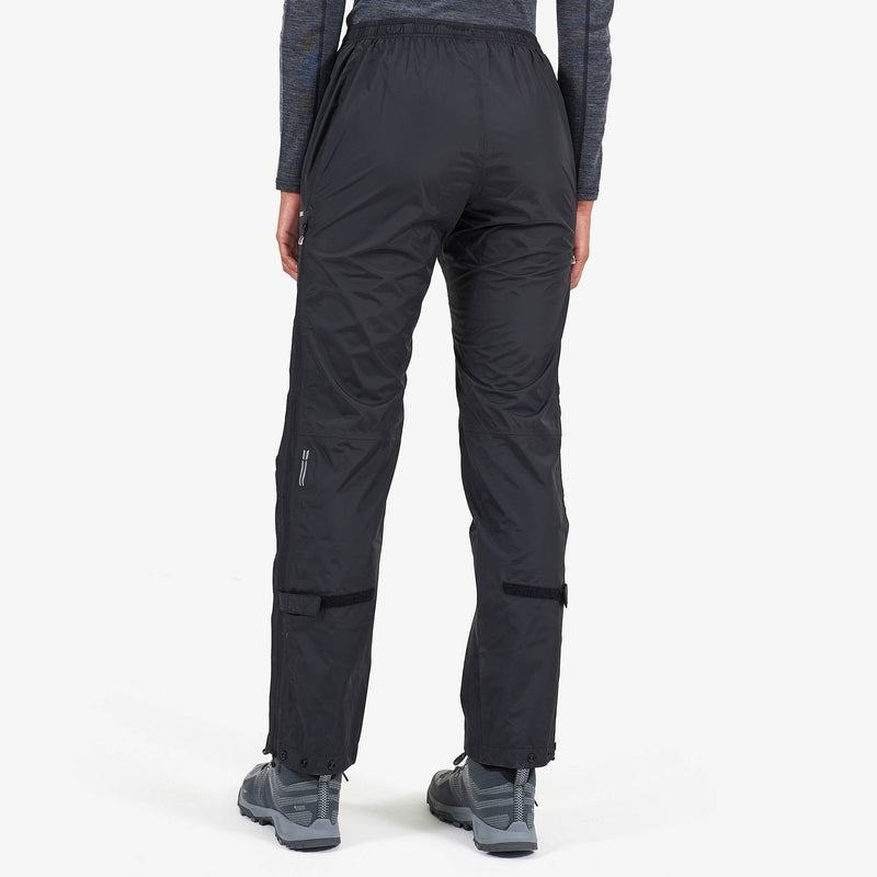 Black Montane Dynamo Waterproof Pull-Over Women's Trousers | LMW5829UM