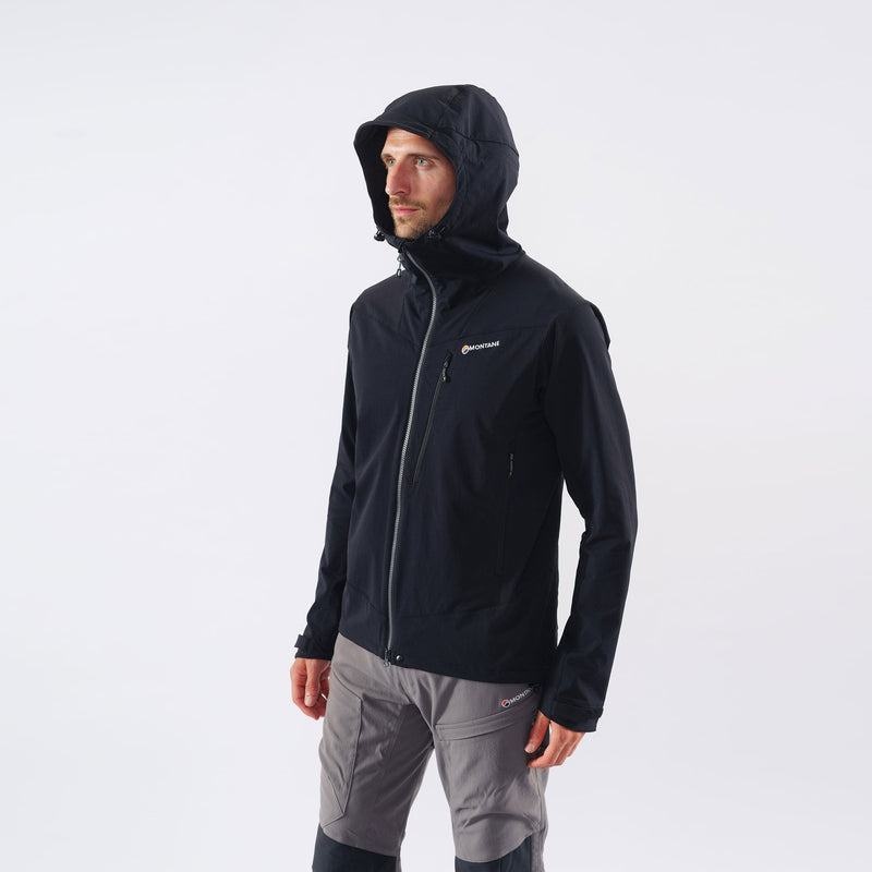 Black Montane Dyno LT Men's Softshell Jackets | MMH4221CG