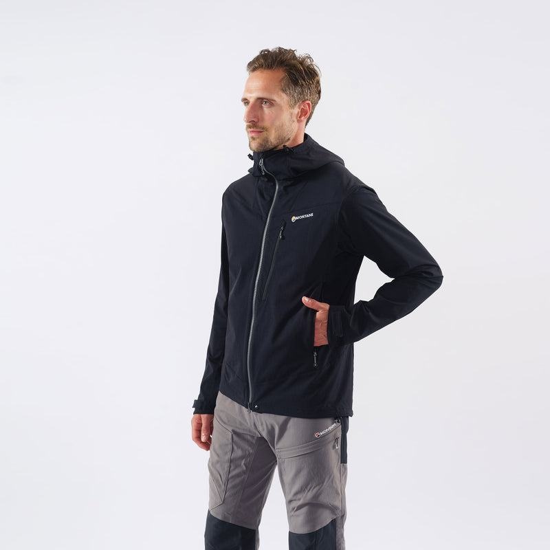 Black Montane Dyno LT Men's Softshell Jackets | MMH4221CG