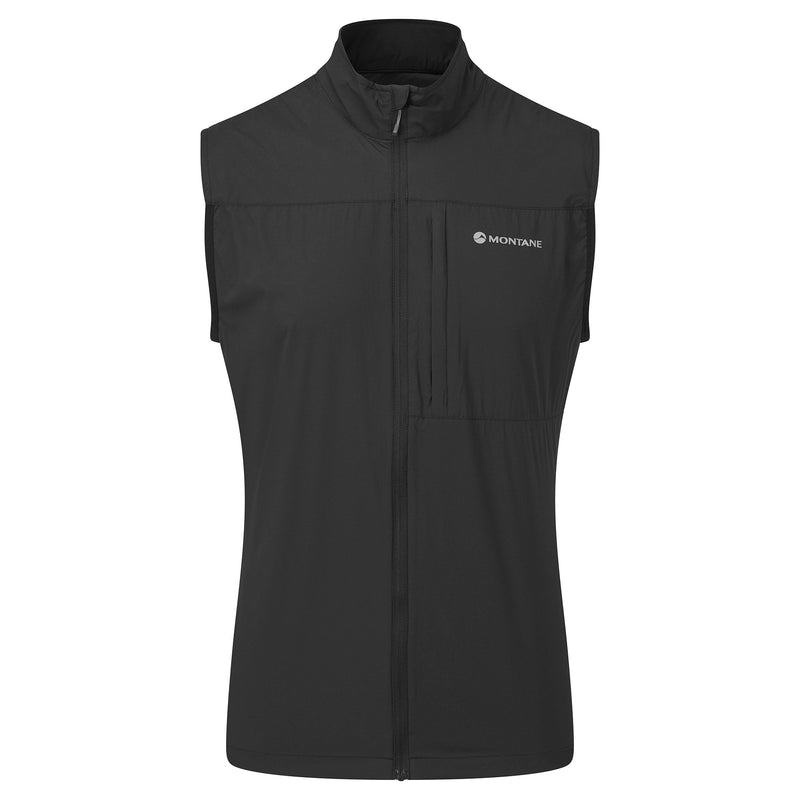 Black Montane Featherlite Windproof Men\'s Vest | TXN796ZT