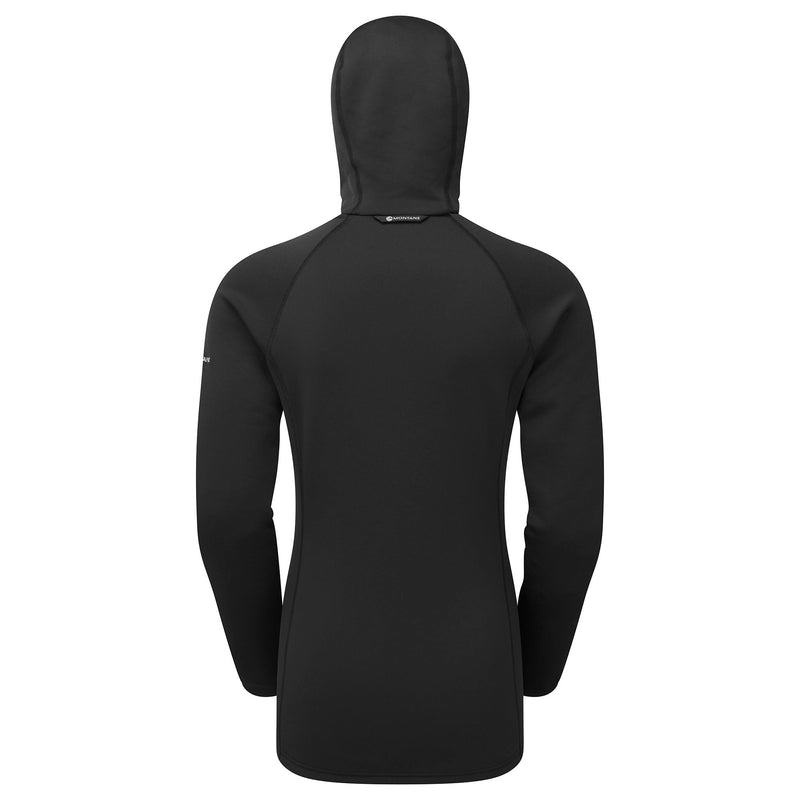 Black Montane Fury Hooded Women's Fleece Jackets | OBV1761QH