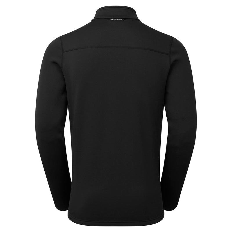 Black Montane Fury Zip Pull-On Men's Fleece | DXM5252QT