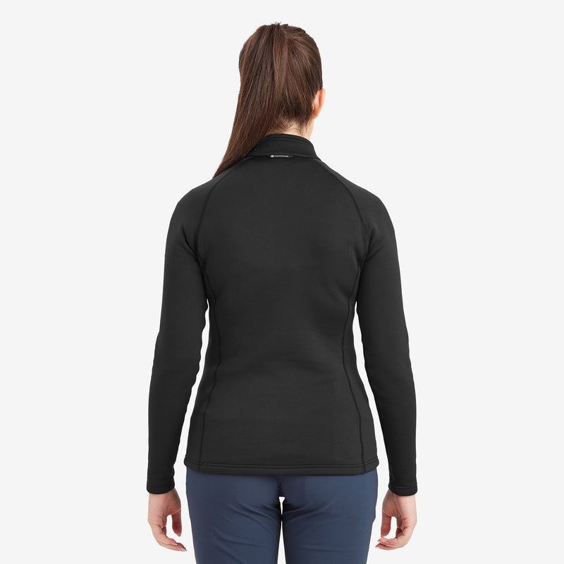 Black Montane Fury Zip Pull-On Women's Fleece | JHP5814UD