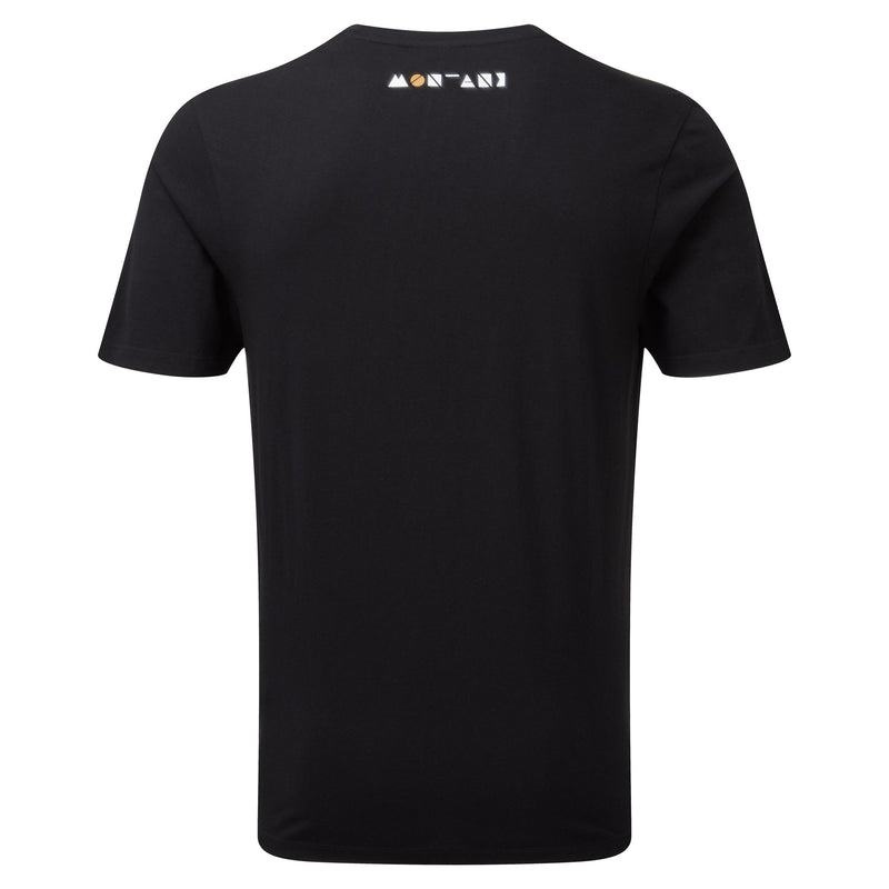 Black Montane Geometry Men's T Shirts | BMG3816SJ