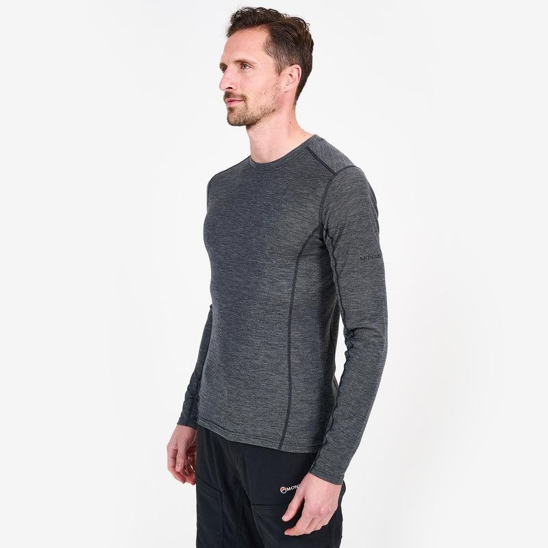 Black Montane Primino 140 Long Sleeve Men's T Shirts | XSD1115IJ