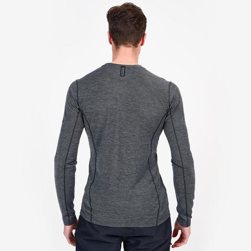 Black Montane Primino 140 Long Sleeve Men's T Shirts | XSD1115IJ