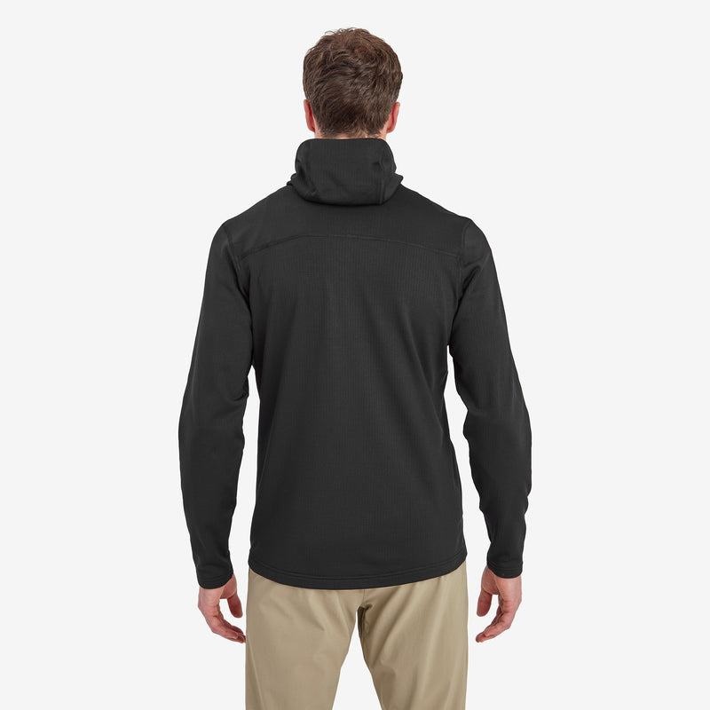 Black Montane Protium Hooded Men's Fleece Jackets | XZK9161WH