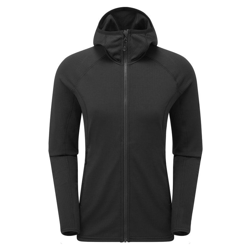 Black Montane Protium Hooded Women\'s Fleece Jackets | DYU640NH